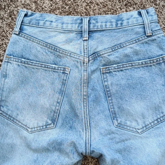 Agolde Riley High Rise Straight Cropped Denim Button-Fly Jeans Size 26 - Picture 9 of 13